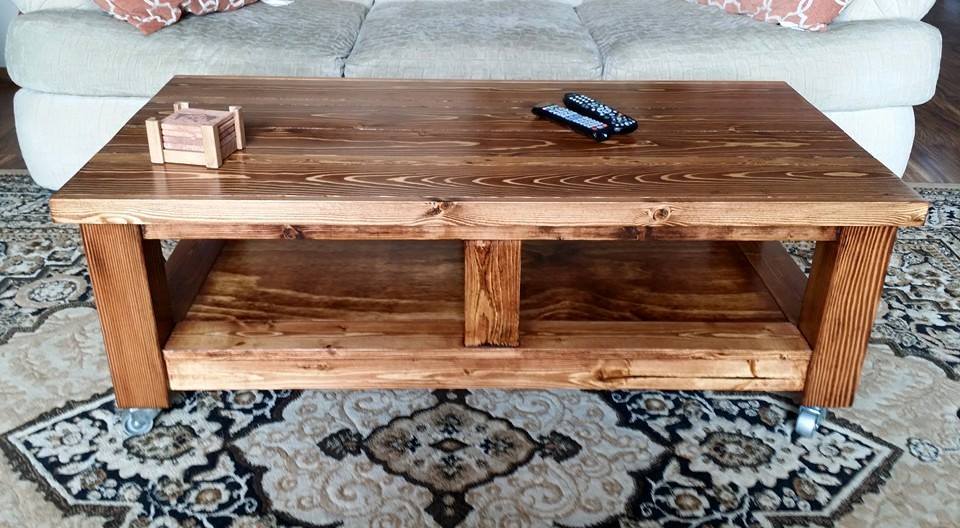 Ana white store rustic coffee table